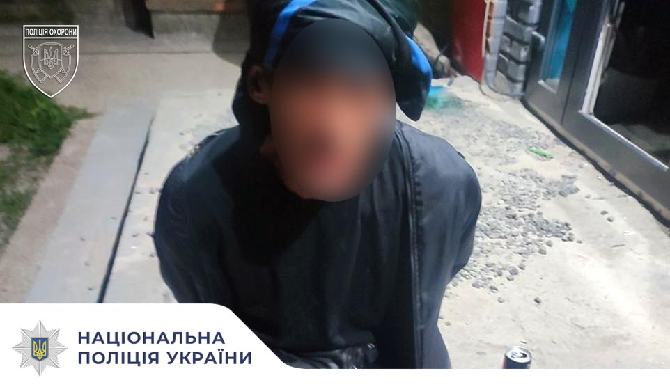 Поліція охорони Житомирщини затримала чоловіка за проникнення до магазину
